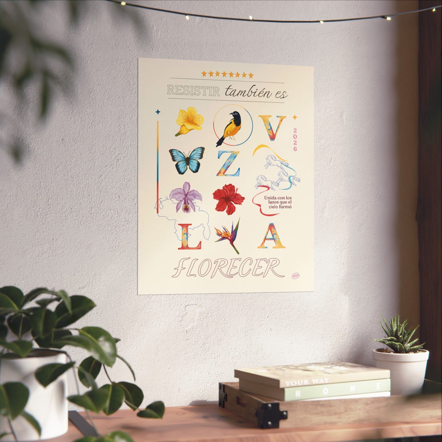 Resistir también es florecer - Poster - Natalia Gómez