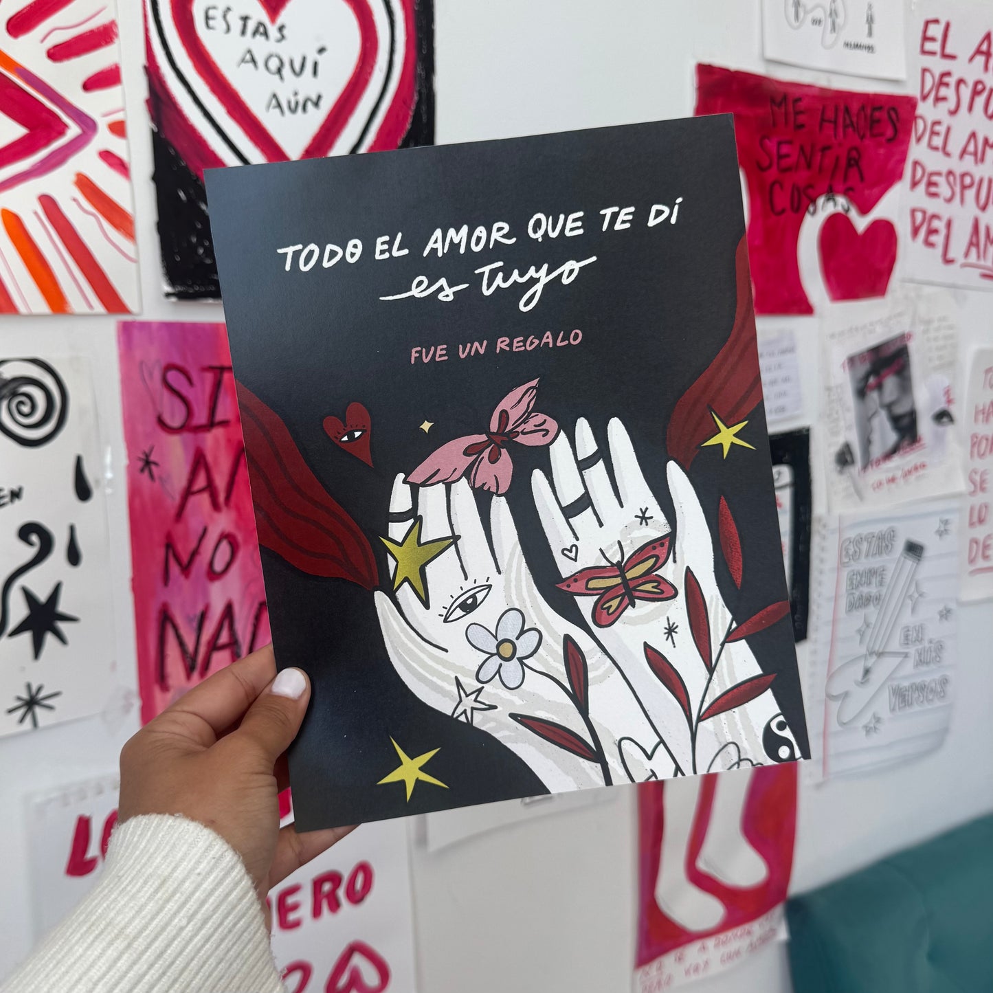 Todo el amor que te di es tuyo - Art Print