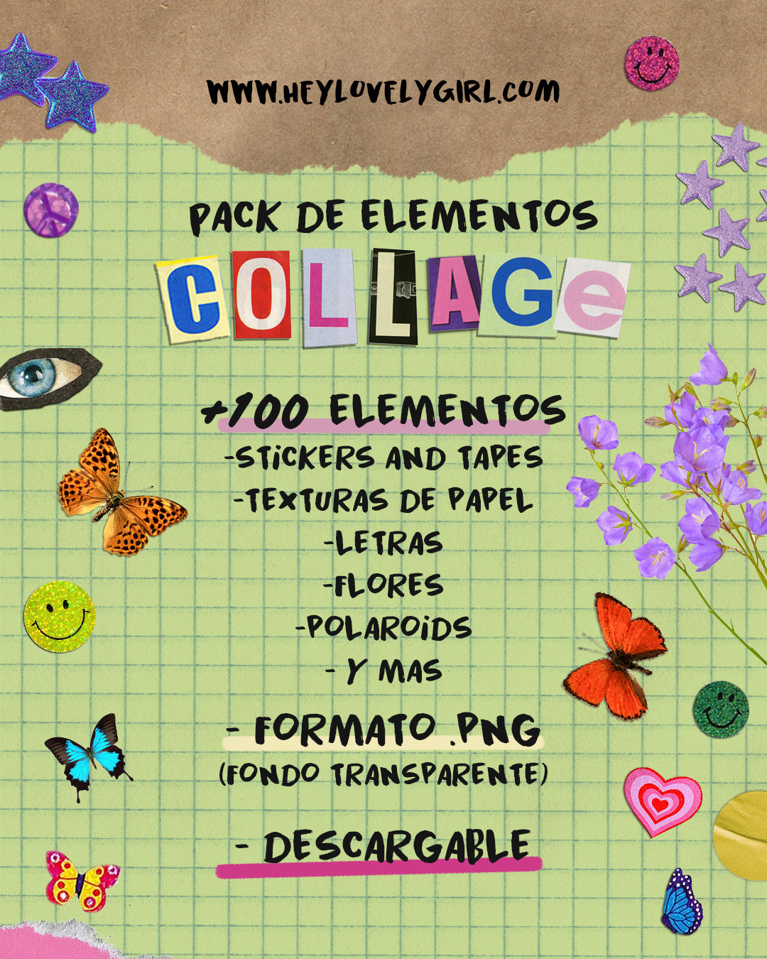 Pack de Elementos Collage