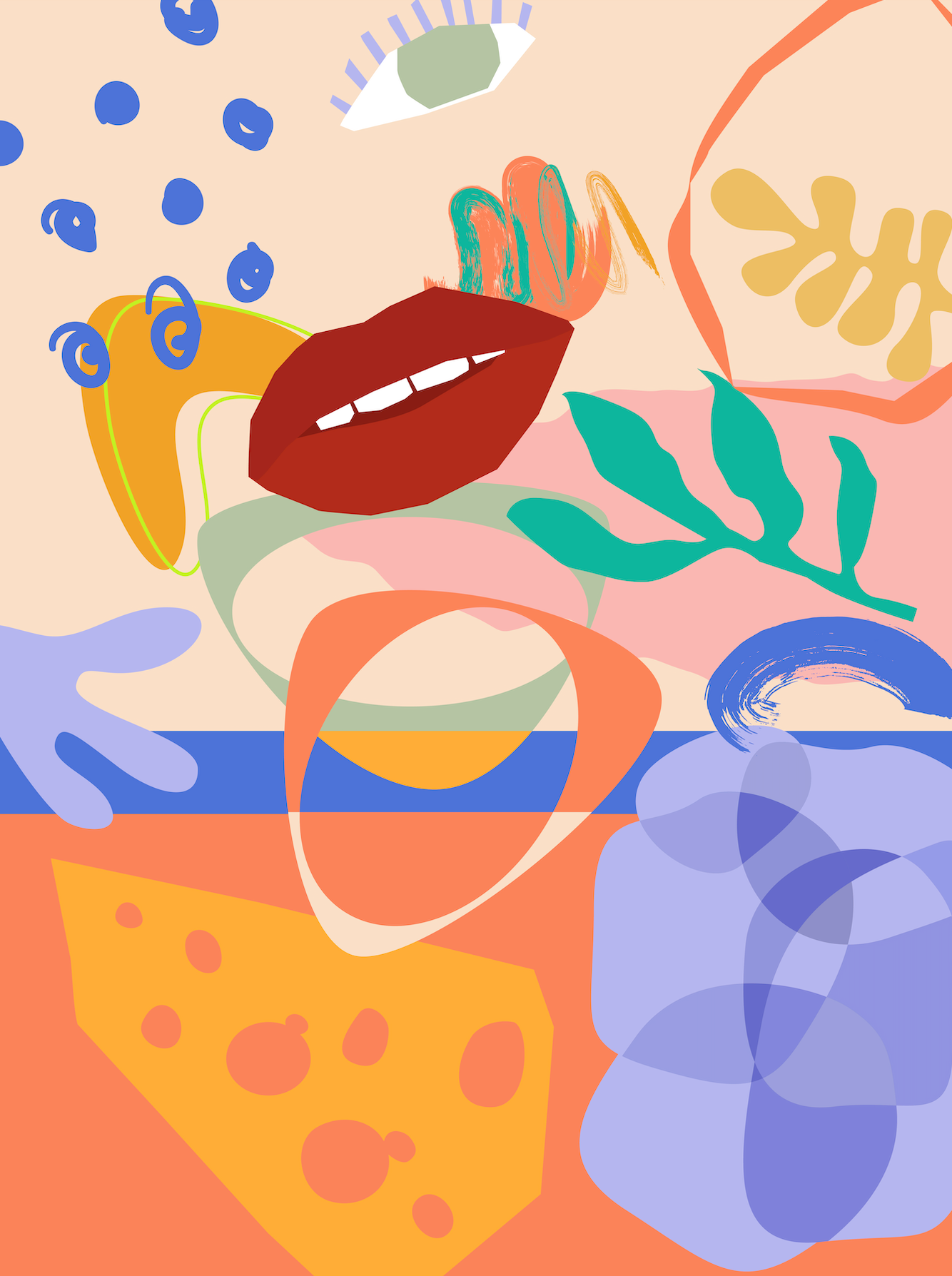 Pack of +180 creative & cute collage shapes