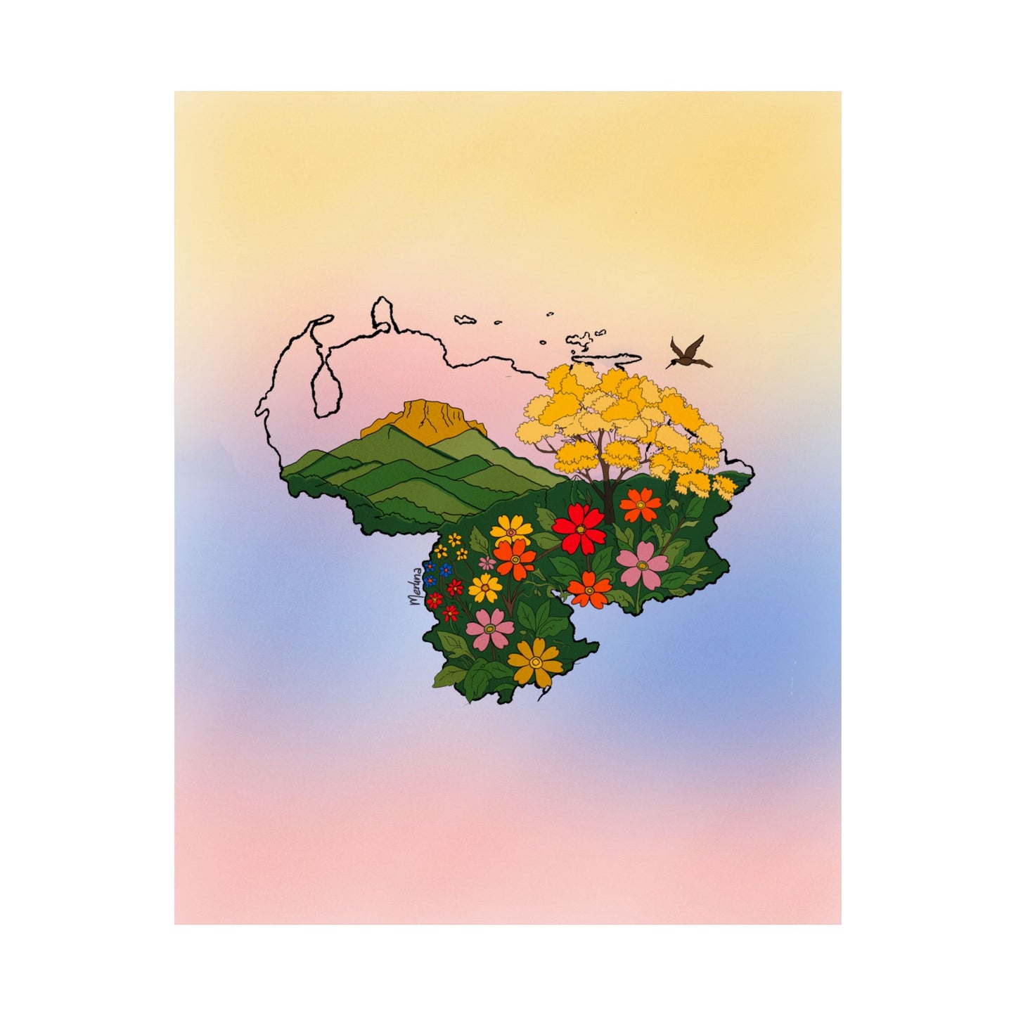 Para que vuelva a florecer - Poster -  Dani Barovich