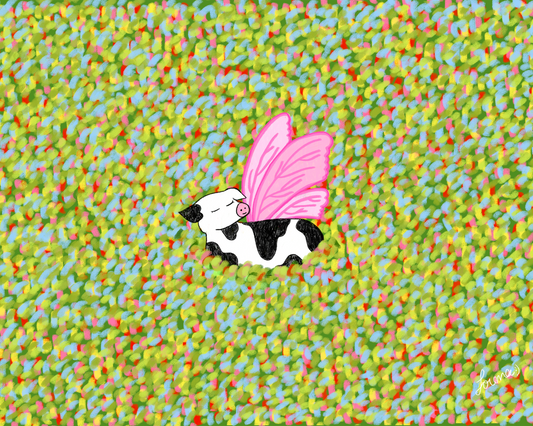 Vaca Mariposa  - Descargable (Print at Home) - by Lorena Catalano