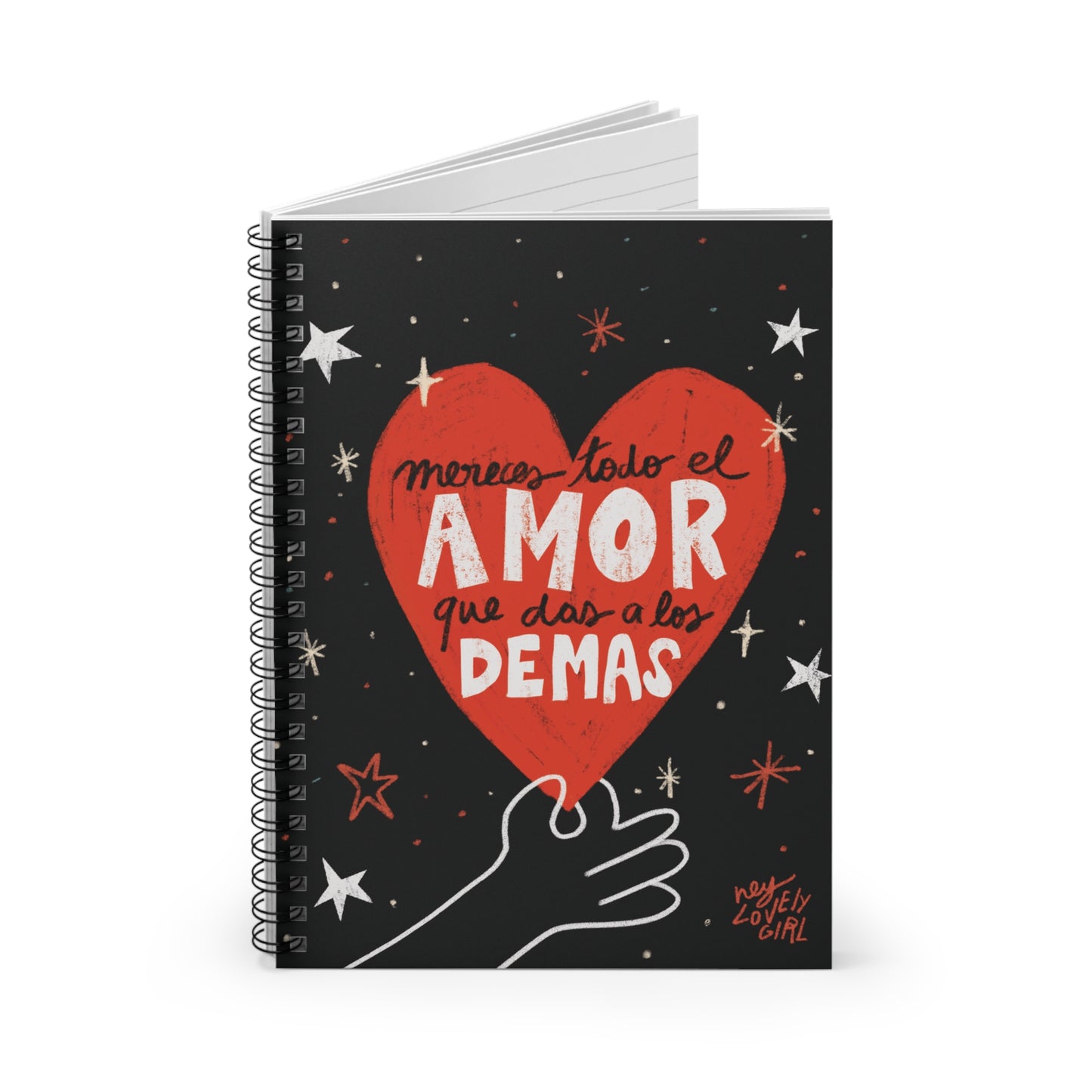 Mereces amor - Spiral Notebook