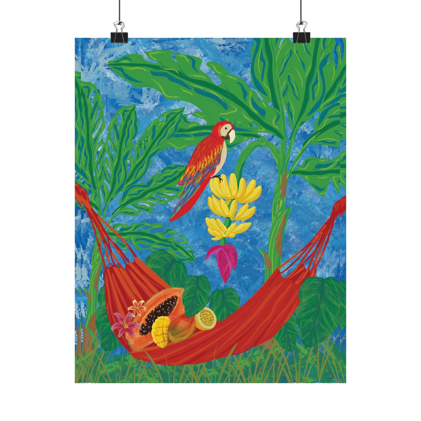 Comer frutica en la hamaca - Poster - Gaby Picon