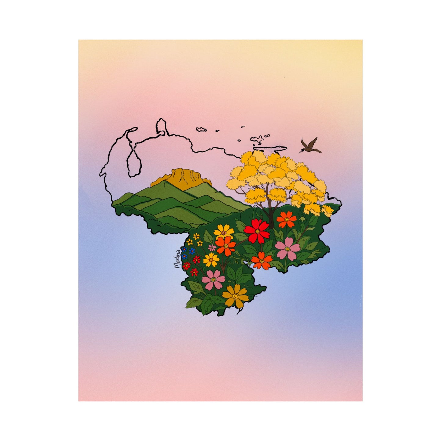 Para que vuelva a florecer - Poster -  Dani Barovich