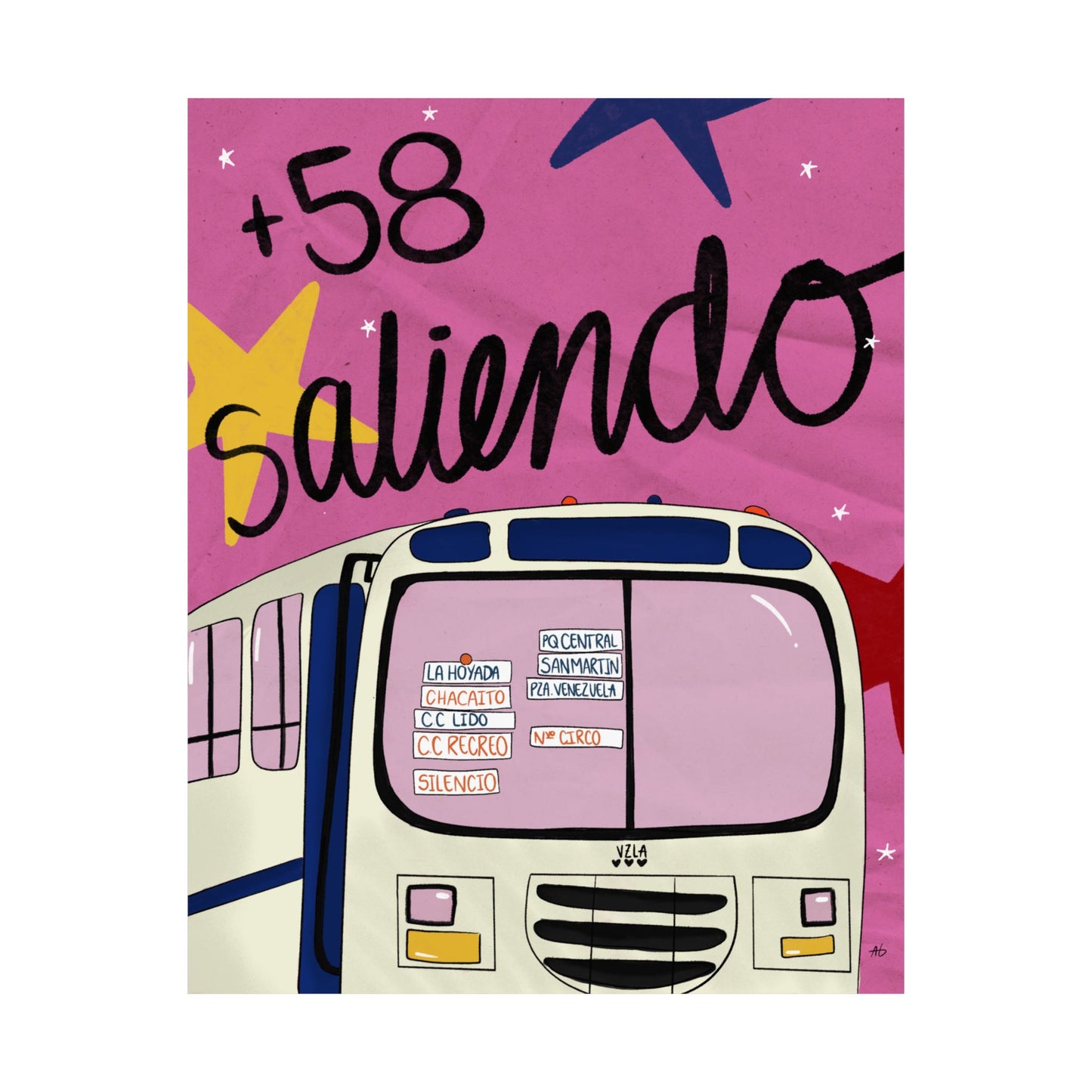 +58 saliendo - Poster - Ariana Gonzalez