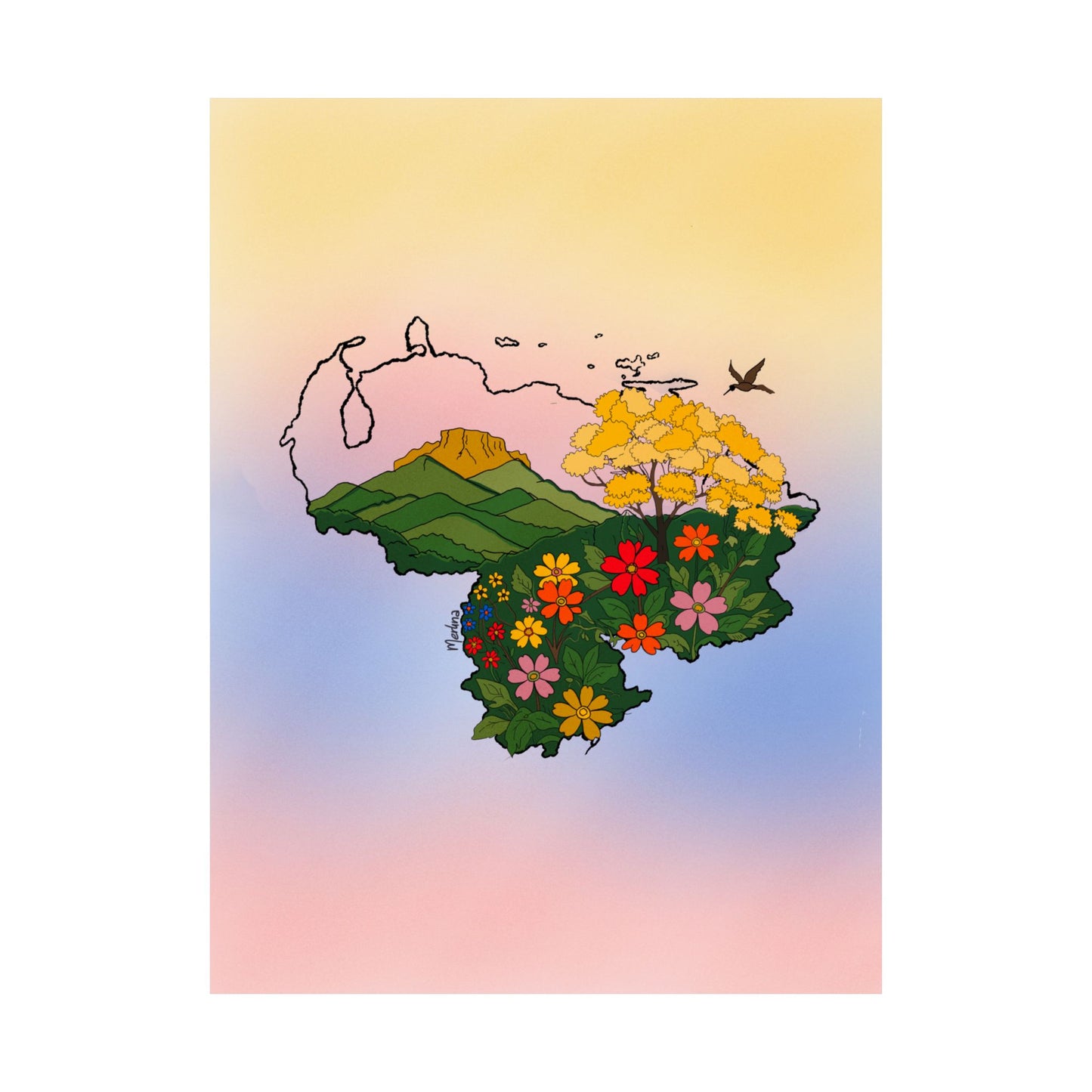 Para que vuelva a florecer - Poster -  Dani Barovich