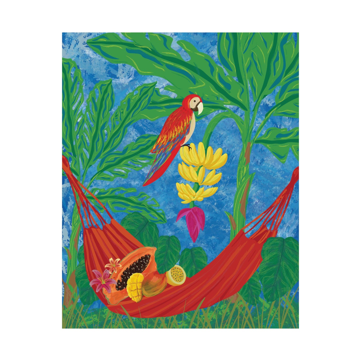 Comer frutica en la hamaca - Poster - Gaby Picon