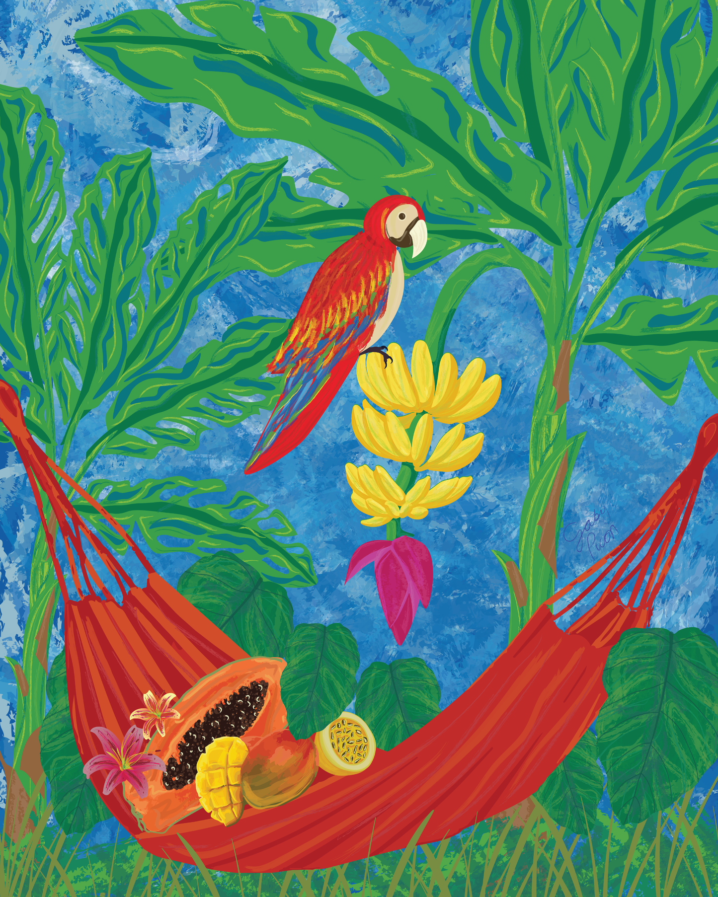 Comer frutica en la hamaca - Descargable (Print at Home) - Gaby Picon