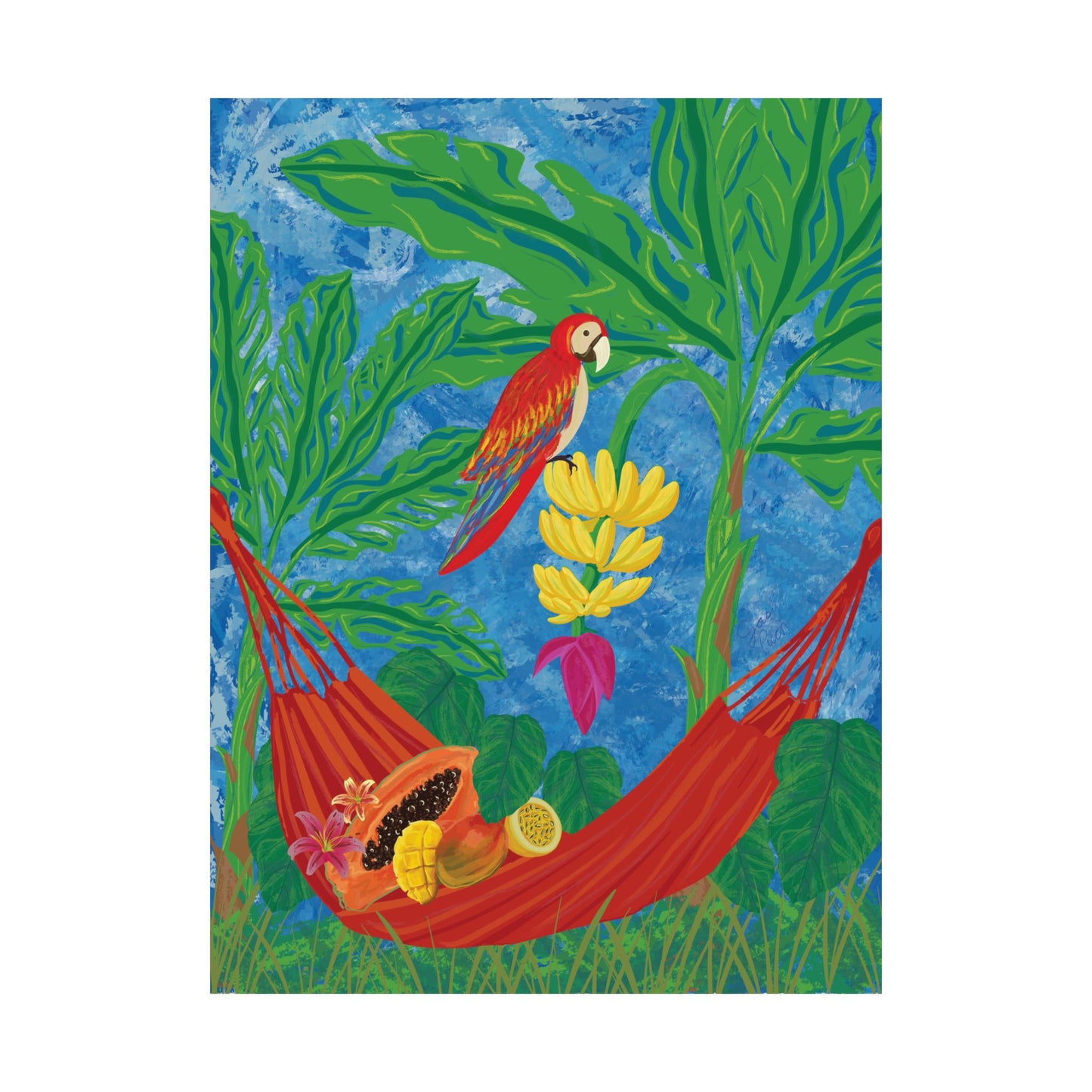 Comer frutica en la hamaca - Poster - Gaby Picon