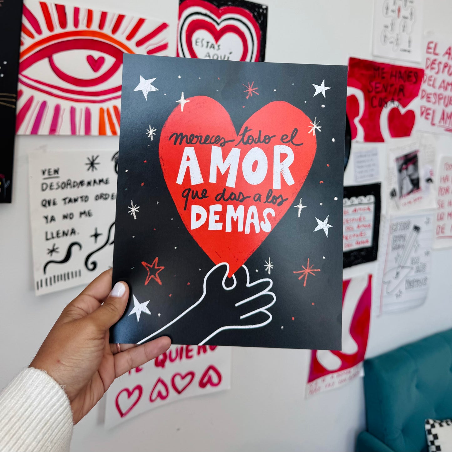 Mereces todo el amor que das a los demás - Art Print