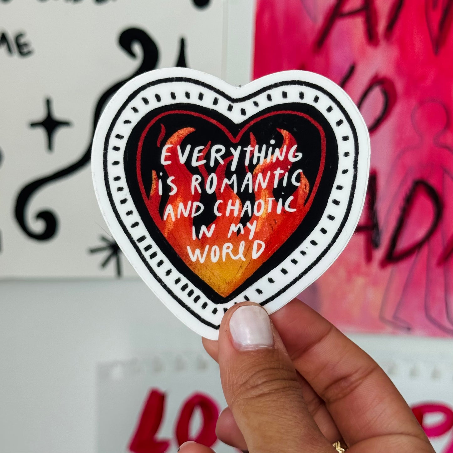 Amor & Caos Sticker Pack - Set of 6 stickers