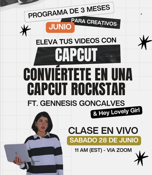 Junio - Creative Club - Clase de Capcut + Venciendo Desafios Creativos