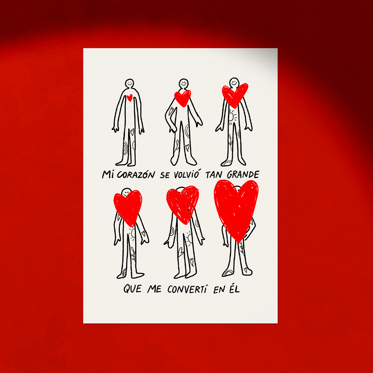 Mi corazón se volvió tan grande - Art Print