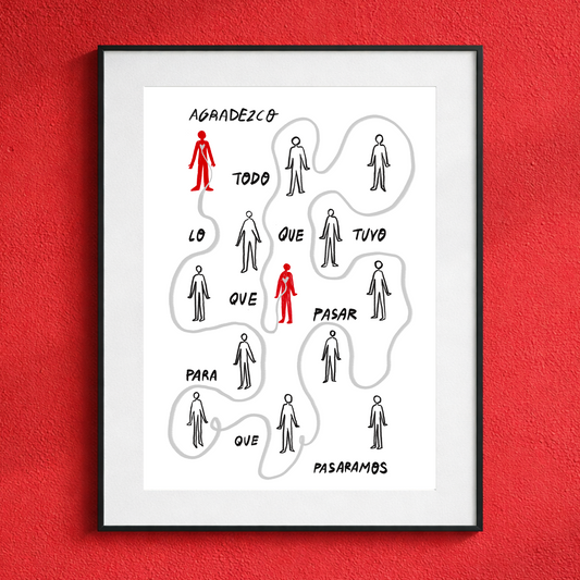 Agradezco todo lo que tuvo que pasar - Art Print